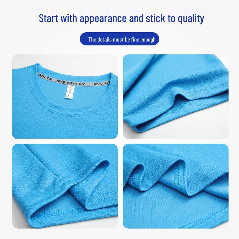 Custom Logo Quick-Dry Summer T-Shirt for Promotions and Workwear