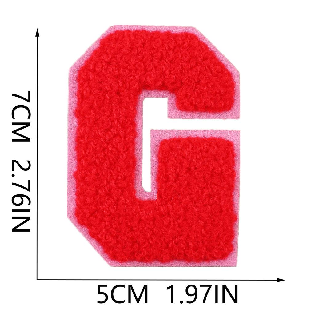 Mixed Color 7Cm Towel Embroidery English Letters Cloth Sticker Clothing Accessories Letter Sticker Computer Embroidery Chapter Boy Ironing Letters