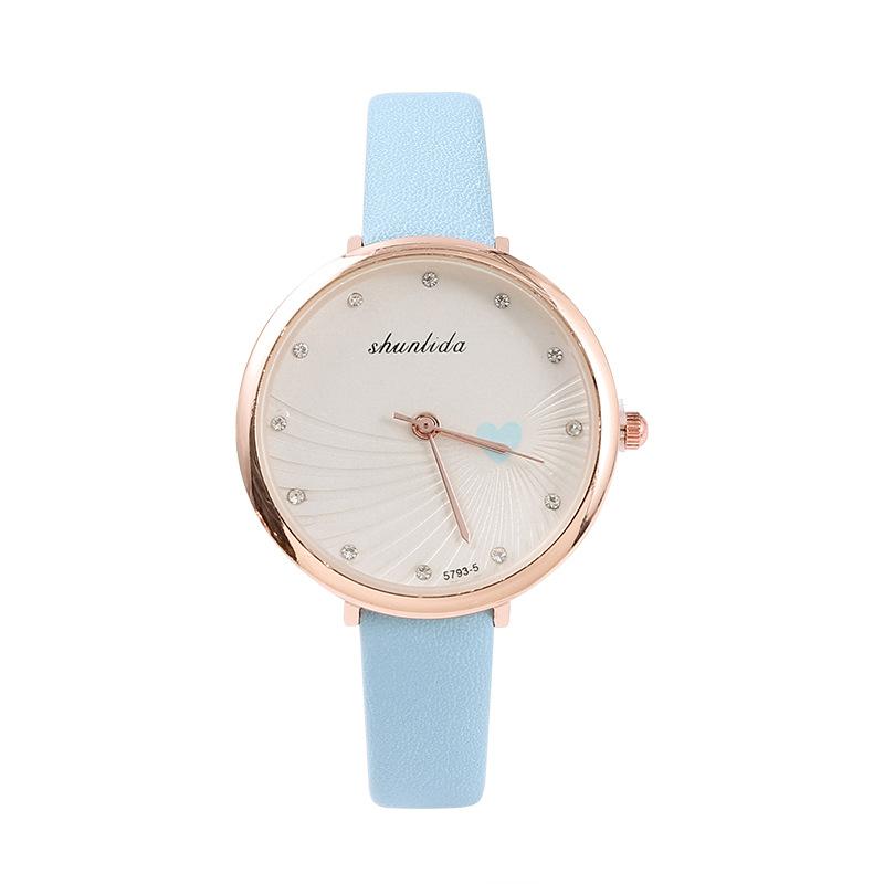 Fashion Women'S Personalized Love Belt Watch Simple Temperament Versatile Quartz Watch Student Watch