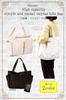 Aquamie Canvas Shoulder Tote Bag with Zipper, Large Capacity, Perfect for School or Commuting, Black