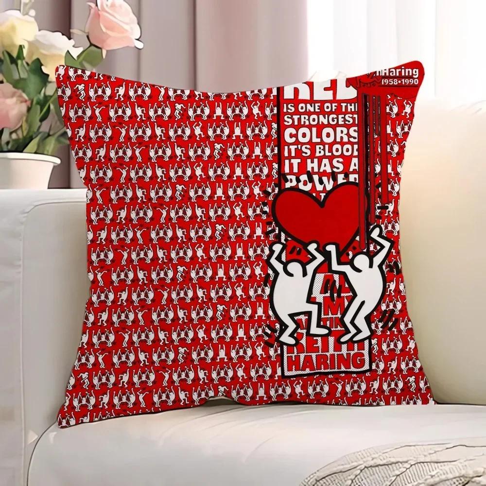 K-KEITH HARINGS cuscini decorativi per federe per divani  fodera per cuscinsedie a sdraio in peluchel,(3) 30x30cm