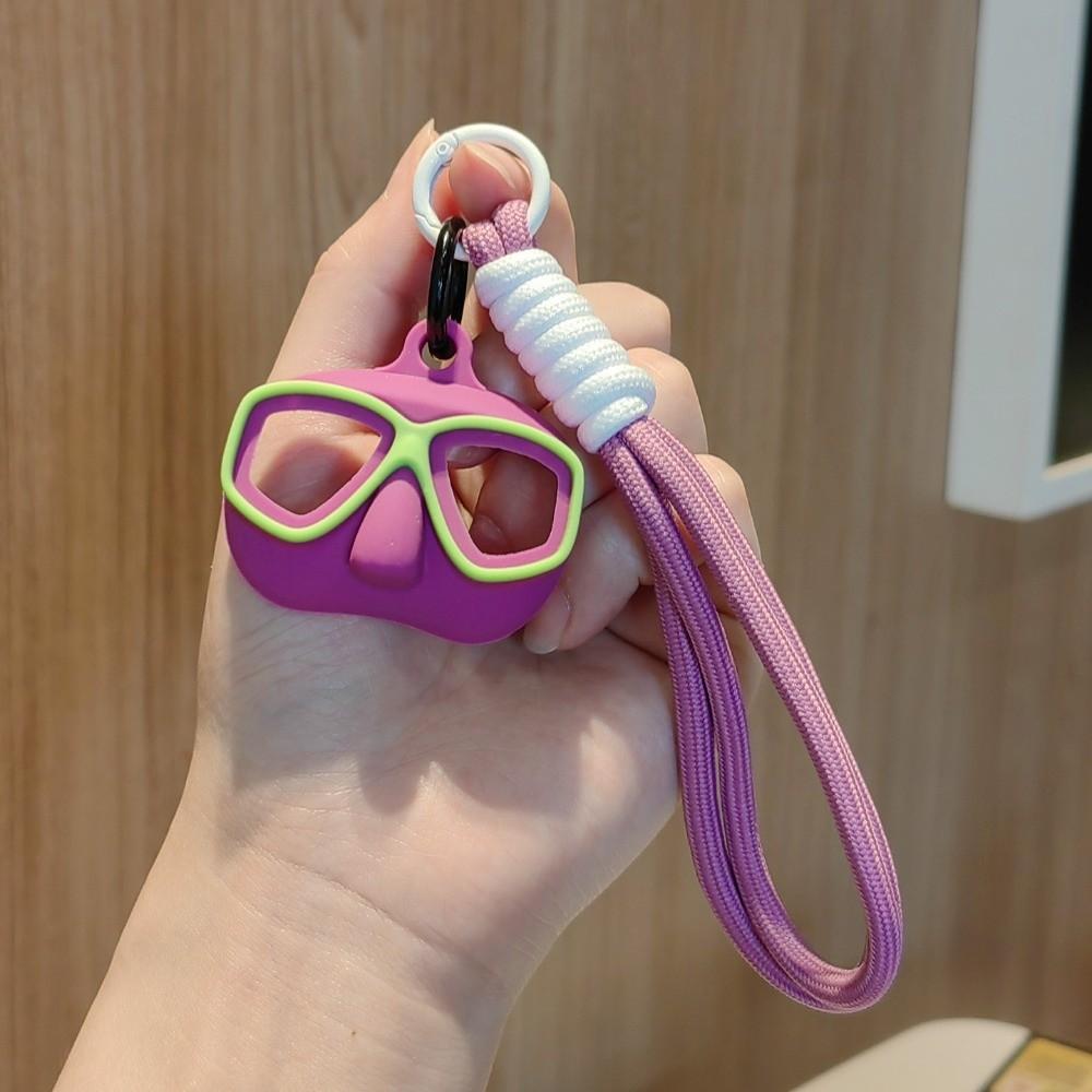 Mini Braided Rope Keyring Creative Bag Charm Delicate Diver Goggles Keychain Party Favor