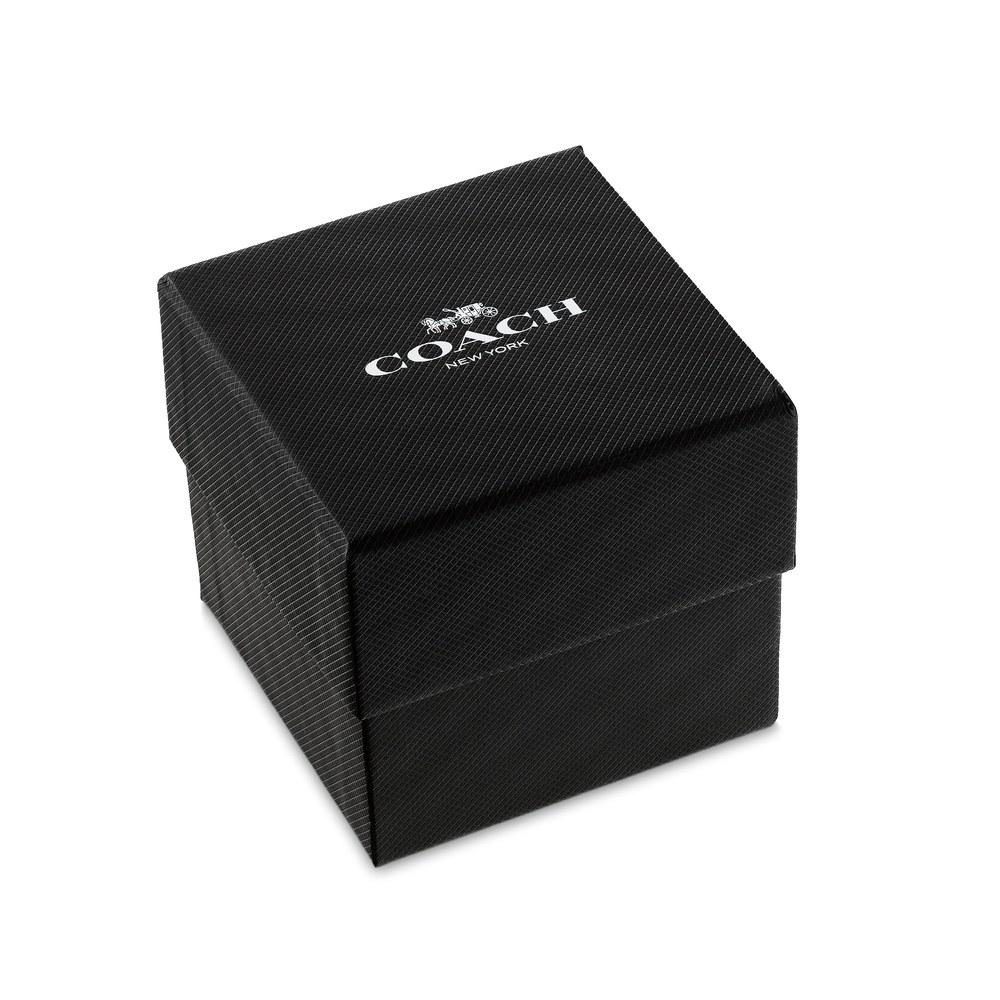 Coach Elliot Men's Watch Navy Genuine Leather Water-Resistant Artistic Minimalist Classic Design