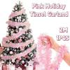 2M Pink Garland DIY Accessories Wreath Hanging Pendent New Xmas Tree Ornaments  Christmas