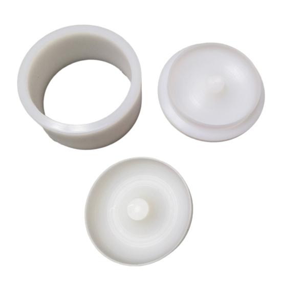 Soap Mold 3D Bath Salt Ball Mold Non-Stick 6.35CM/5.8CM Diameter Shampoo Press Bar