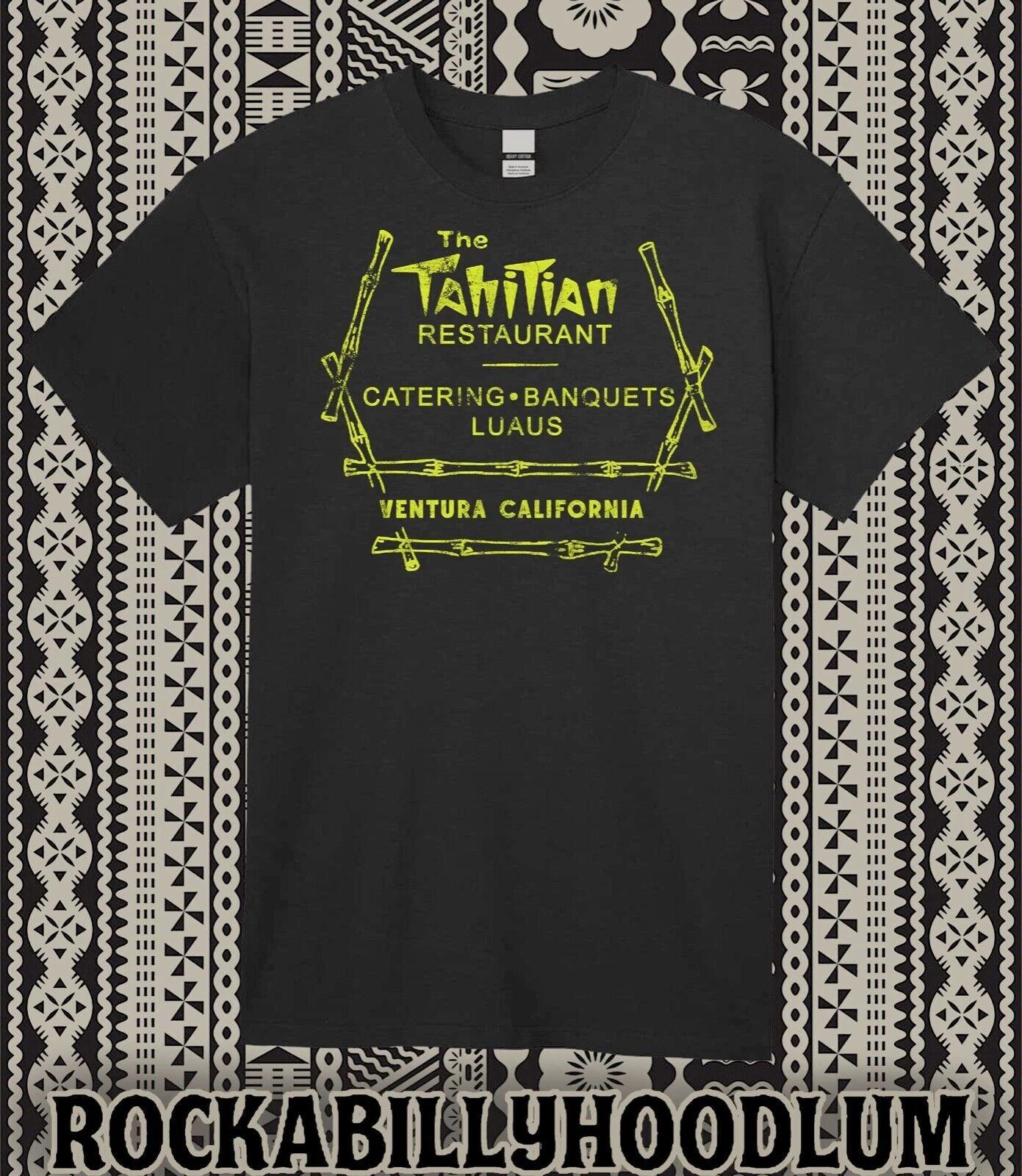 

Retro Tiki T Shirt Bar Mug Restaurant Polynesian Luau The Tahitian Ventura CA S