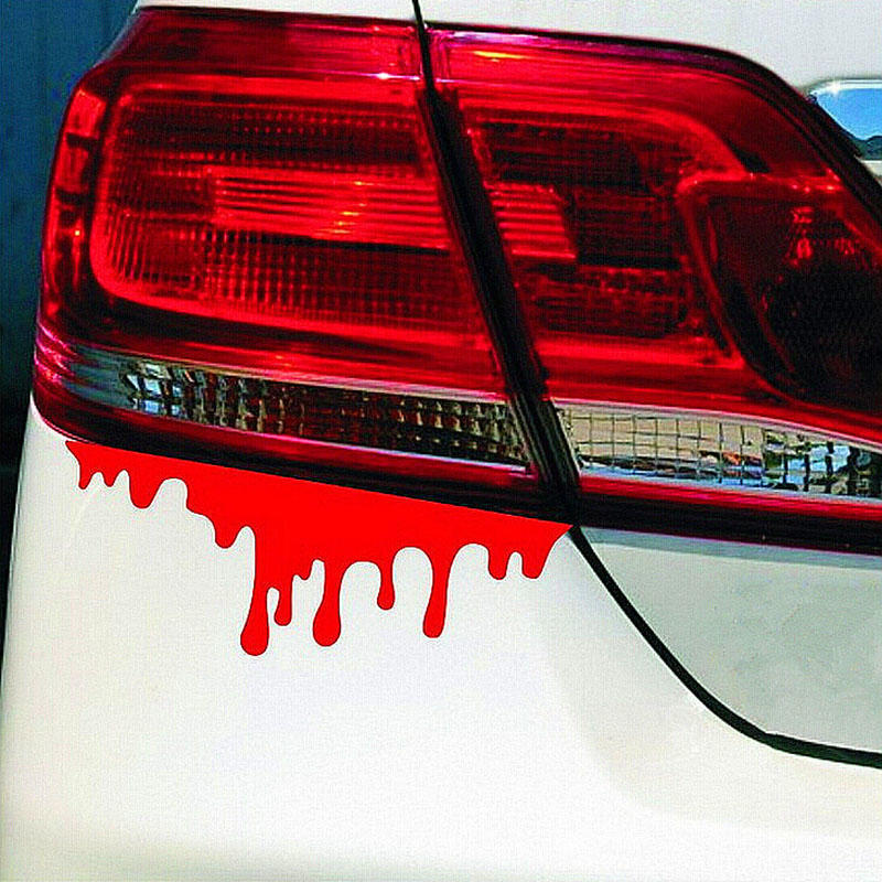1Pc Easy To Install Widely Used Waterproof Blood Bleeding Car Sticker