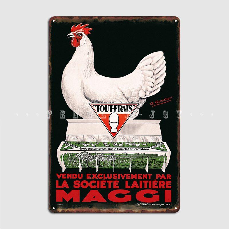 

Винтажные яйца, Франция, 1900 год, металлическая вывеска, персональный постер для клуба Cave Pub, жестяная вывеска, постер 20x30cm