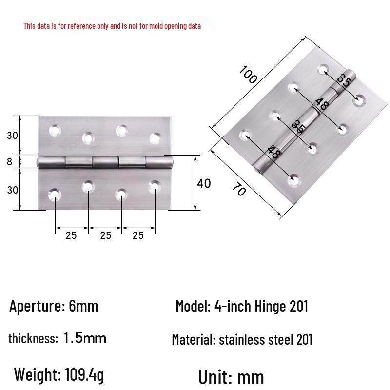 Anwang Stainless Steel Silent Hinge for Cabinets and Windows