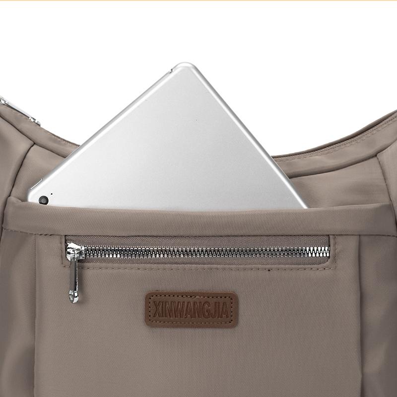 Wasserabweisende Nylon-Tasche Umhängetasche Große Kapazität Pendlertasche Damen-Umhängetasche