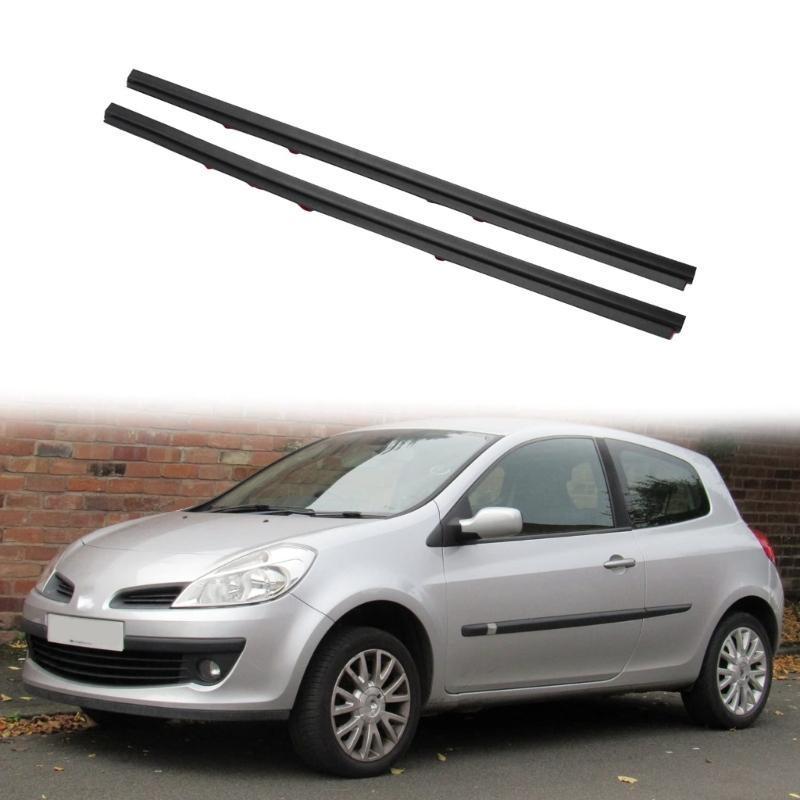 G99F Car Left+Right Rear Quarter Side Window Glass Seal Trim Sealing Strips Compatible for Clio Hatchback 8200341503