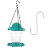 1Pcs Foldable Automatic Bird Feeder Hanging Outdoor Deep Gray 12.5x12.5x17x15cm