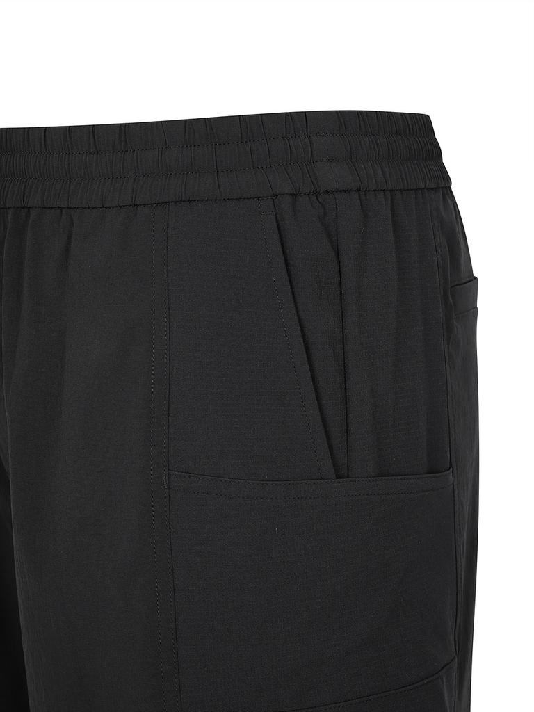 DISCOVERY EXPEDITION Freshvent Men'S Material Mix Parachute Cargo Pants (Black)