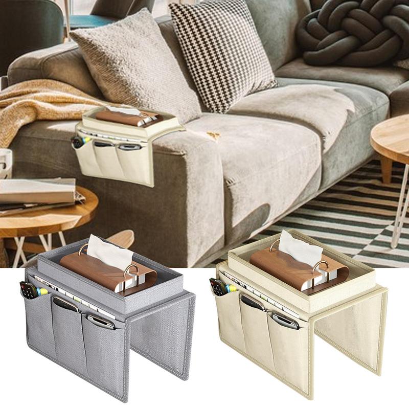 Sofa Armlehnen Organizer Perfekte Couch Armlehnen Tablett Große Größe Palette Sessel Mit 5 Taschen Für Aufbewahrung stilvoll und langlebig