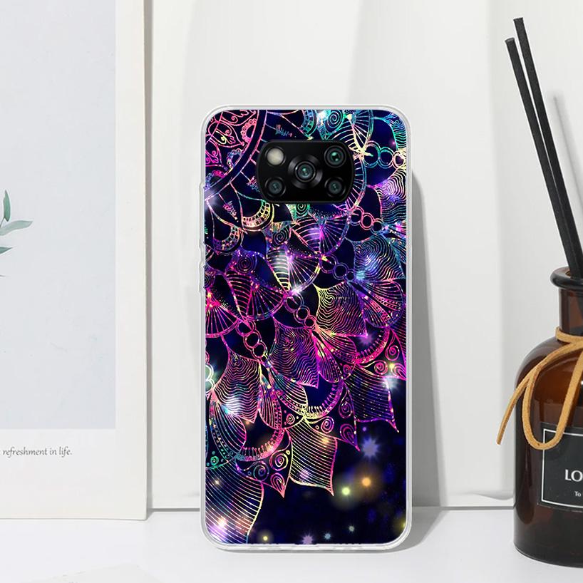 Mandala Sunflower Mandala Phone Case For Xiaomi Poco X7 X6 X5 M7 M8 Pro F7 Ultra Redmi 15C 15 13C 13 12C 12 10 10C 10A Art Funda