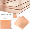 1pcs Pure Copper Sheet Thick0.25mm-8mm Metal Copper Plate 100x100mm 150x150mm Cu Metal Sheet Foil Plate Copper Sheet