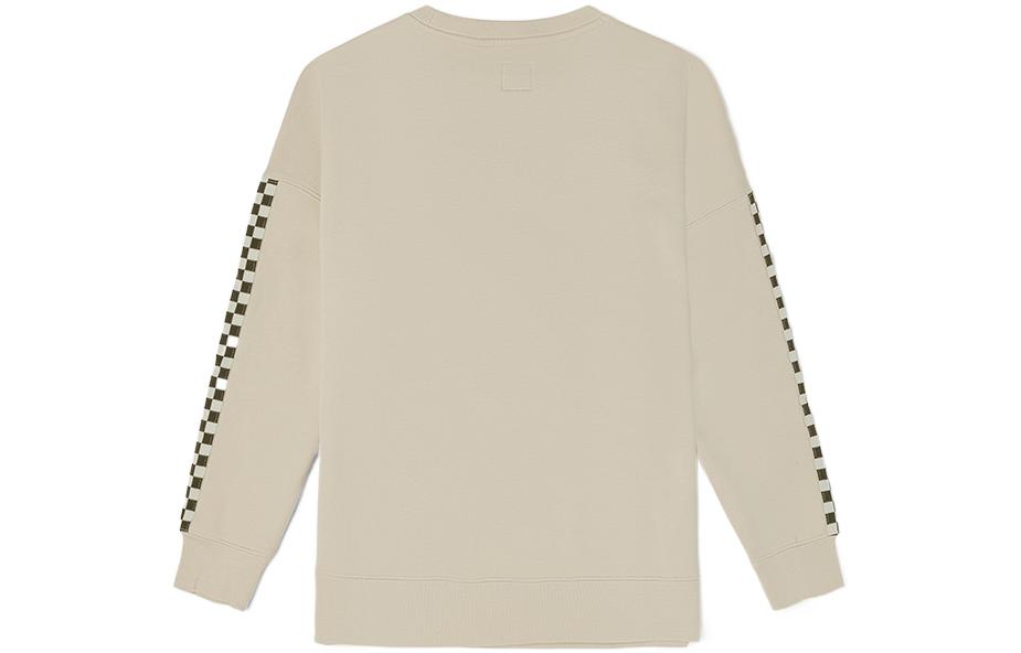 Men's Vans Sweatshirts Unisex Light Khaki Crew Neck Moderate Regular