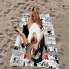 Cartoon Mafalda Microfiber Printed Beach Towel Mountain Climbing Yoga Beach Swimming Running Absorbent Soft Towel