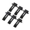 6pcs Radio Belt Clip Replacement with Screws Heavy Duty Metal Back Clip for Linton LT 6100 Radio