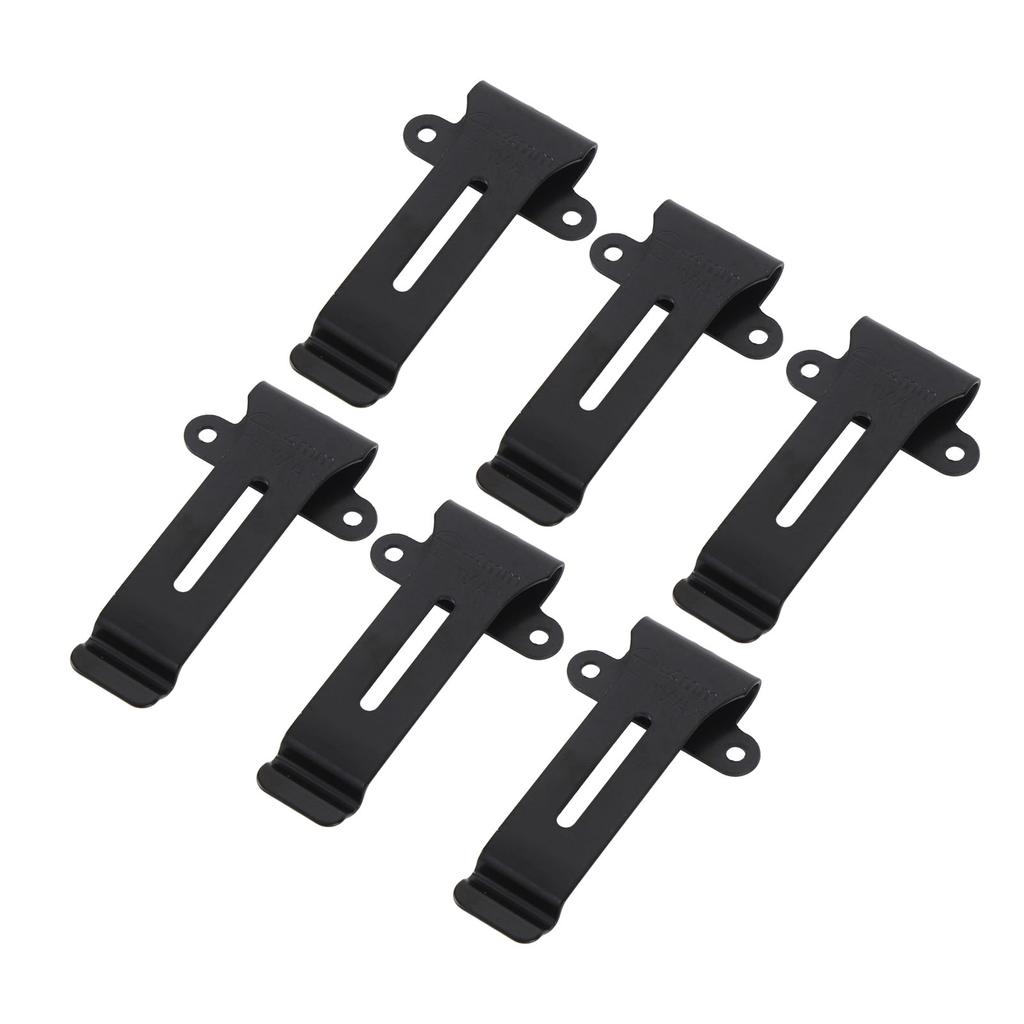 6pcs Radio Belt Clip Replacement with Screws Heavy Duty Metal Back Clip for Linton LT 6100 Radio