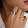 Punk Multiple Layers Strand Loop Indext Finger Rings for Women Men Stainless Steel Stacking Artifact Rings Party Jewelry Gifts