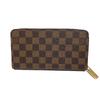 LOUIS VUITTON Zippy wallet N41661 Long Wallet purse Damier canvas Brown Used
