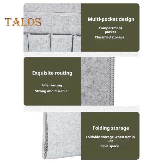 Borsa portaoggetti sospesa per bracciolo del divano con 6 tasche, facile da installare, organizer per divano reclinabile, porta telecomando