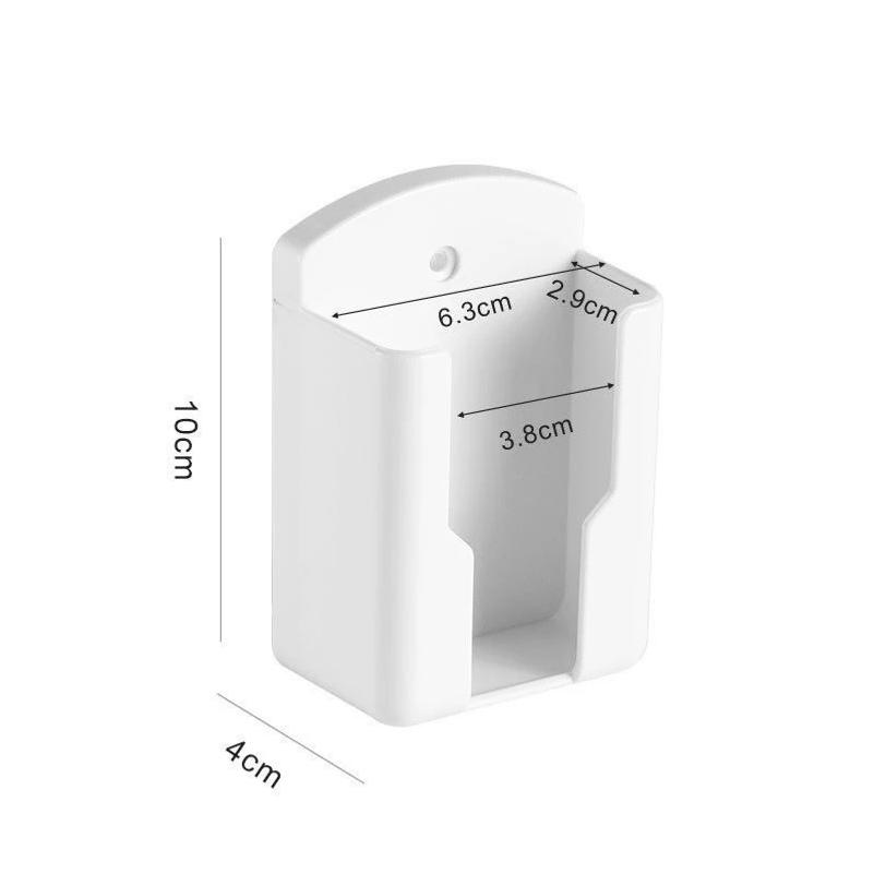 Wall Mounted Remote Control Holder Organizer Air Conditioner Storage Box Durable Non Perforated Wall Stand Holder