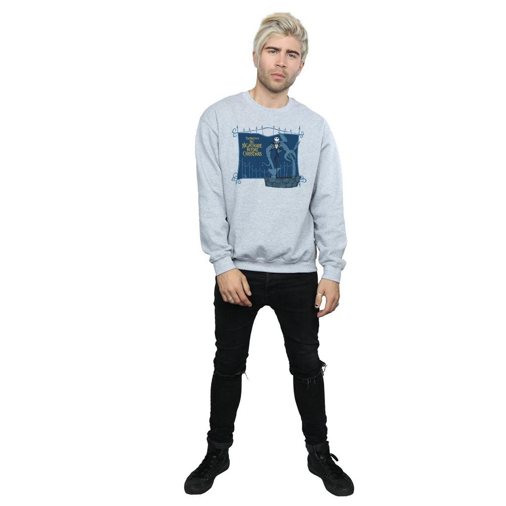 Disney Mens Nightmare Before Christmas Jack And The Well Sweatshirt
