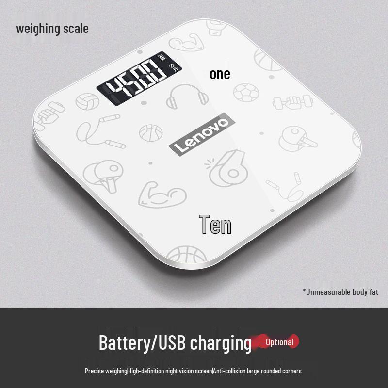 Lenovo Smart Body Fat Scale - Electronic Household Weight Scale Battery Version
