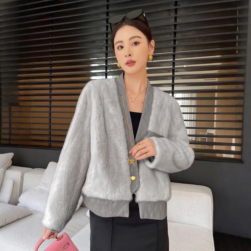 

KAISER Элегантная куртка с V-образным вырезом из искусственного меха S