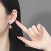 Elegant 1-Carat Four-Leaf Clover Earrings with Cubic Zirconia - Light Luxury Eight Hearts & Arrows Design