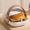 Hamburger Container For Lunch Cake Hamburger Box With Lid Portable Take Out Food Box Sushi Packaging Box Pastry Hamburger Bun