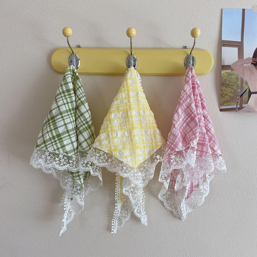 Lattice Triangle Bandana Turban Triangle Scarf Vintage Lace Hair Scarf  Ladies