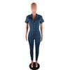 Stylish Sexy Fashion Denim Jumpsuit Available for Sale