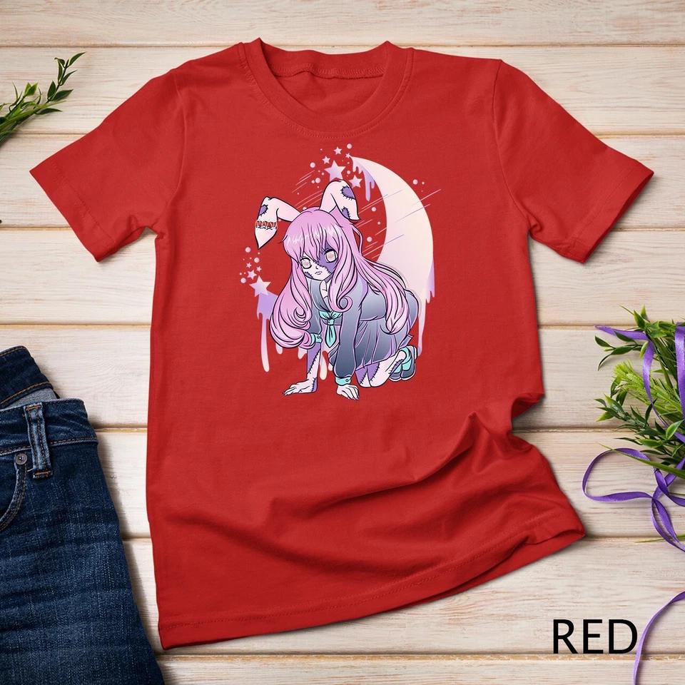 Pastel Goth Half Moon Anime Girl Unisex T-shirt 6 4XL