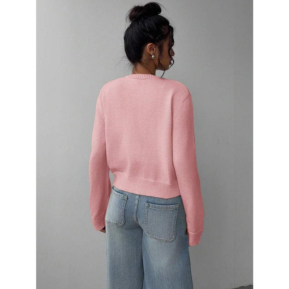 Dámské podzimní zimní pletené kardigany svetry dámské s dlouhým rukávem jednoradé svetry svrchní oděvy kabáty bundy