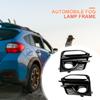 1 Pair Headlight Fog Lamp Frame ABS Fog Lamp Guard Exterior Decoration Fog Light Trim for Infiniti Q50 Sport 2014 2015 2016 2017