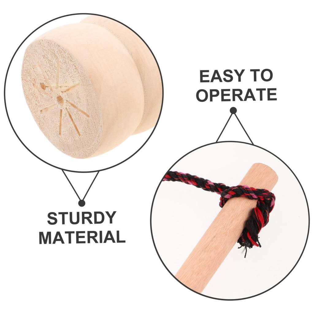 SAFIGLE Spinning Wooden Whip Traditional Solid Wood with Gyro Concentration Perfect for Summer Festival Top, Top, Style, Mechanism, Training,