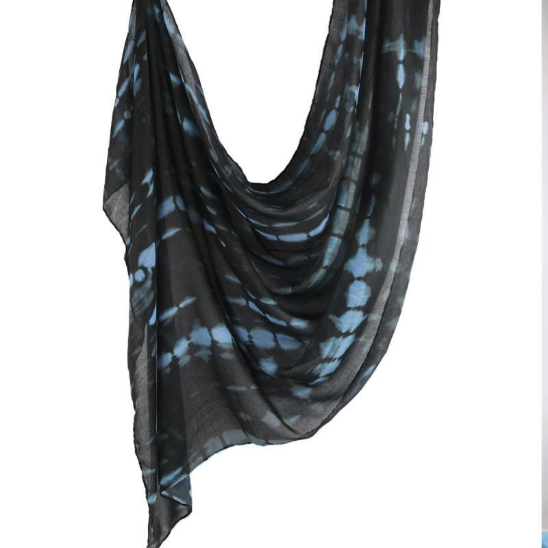 

Bohemian Watercolor Textured Scarf With Windproof And Dustproof Features For Women Style A