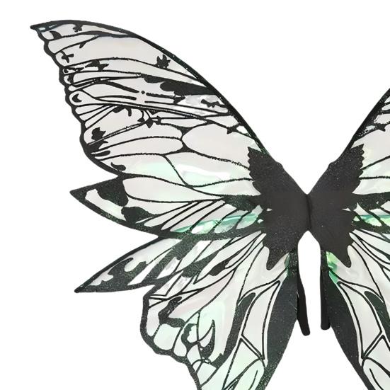 Yousheng Fairy Wing for Girls Women Organza Angel Wings Halloween Butterfly Cosplay Costume for Cosplay Party Accessory