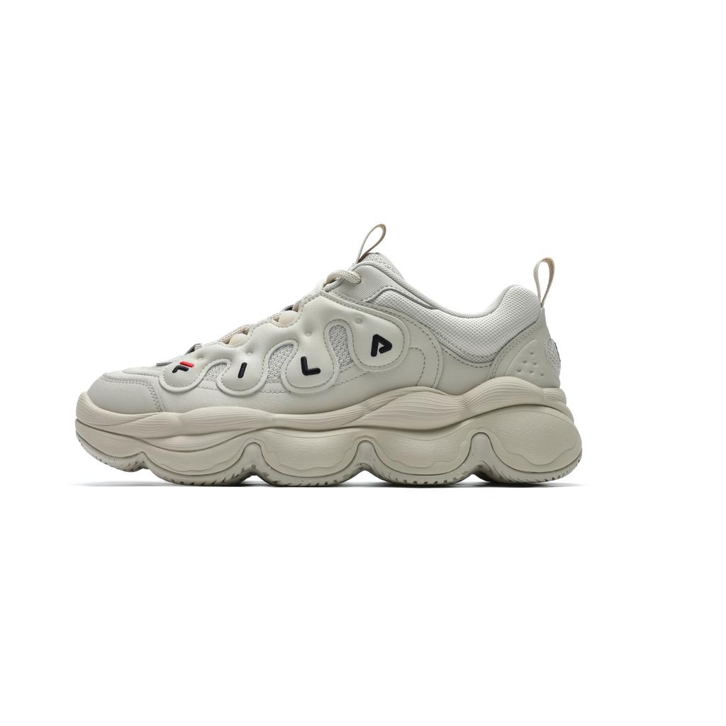FILA Pease Comfortable Versatile Fashion Low-Top Lifestyle Casual Shoes Men sneakers Oatmeal-Brown F12M441117FVS