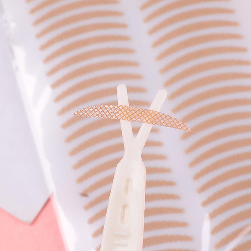 120Pcs Double Eyelid Tape Sticker Long Lasting Double-Fold Self-Adhesive Paste Clear Beige Big Eye Tools