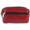 Étui À Clés - EXCELLANC - Format Horizontal - Cuir Agneau - Rouge Bordeaux - Compact 11×7×3 Cm