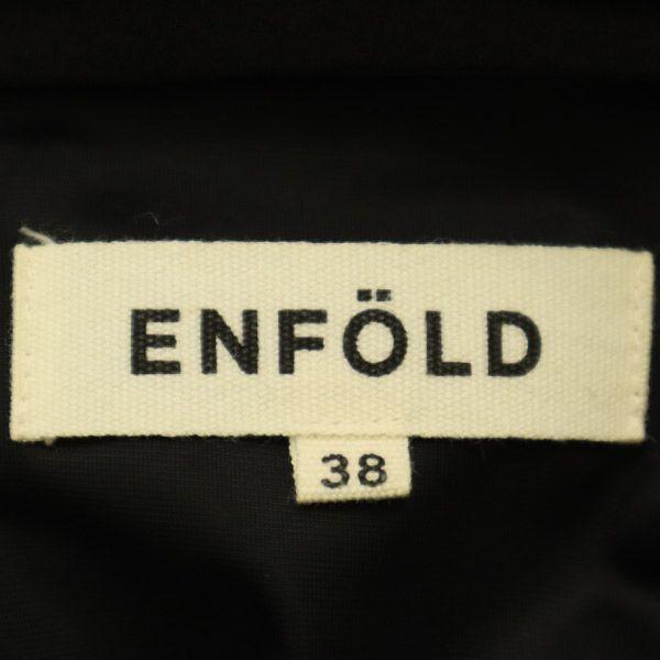 ENFOLD Short Sleeve French Sleeve One Piece 38 Black Women Used