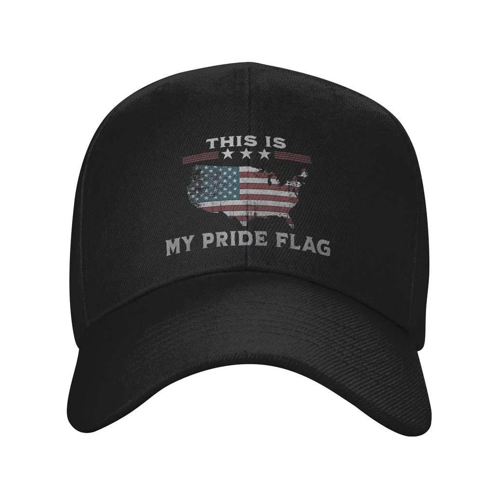 Unisex This Is My Pride Flag USA America Th of July Merch Baseball Cap Snapback Hat Retro Formal Headwear Adjustable