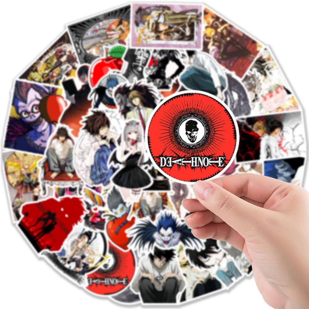 50 Anime Death Note Notebook Skateboard Suitcase Water Cup Doodle Decoration Stickers