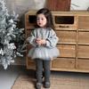 Children's Thickened Gauze Skirt Sweater Autumn and Winter New Children's Clothing Baby Clothes Girls Fleece Suit