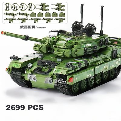 2699 PCS WW2 Military Panzer Panther Medium Tank Building Blocks 99A Tank 2 Battle Tank Brick Model Boy Gift Children's Toy