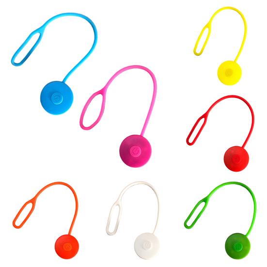 LED Glowing Backpack Light with 3 Flash Modes High Visibility Silicone Rope ABS Housing Adjustable